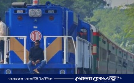 অবশেষে চন্দনা কমিউটার ট্রেন থামল ফরিদপুরে  