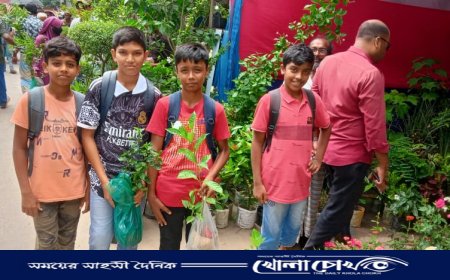 শেষ দিনে ভালো বেচাকেনা হচ্ছে বৃক্ষ মেলায় 