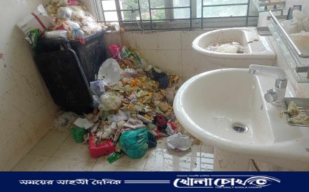 অস্বাস্থ্যকর ফরিদপুর বঙ্গবন্ধু হাসপাতাল,রোগীদের ভোগান্তি