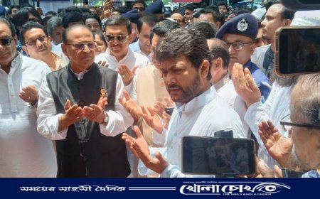 ফরিদপুর শহরের টেপাখোলা লেক উন্নয়ন প্রকল্পের ভিত্তি প্রস্তর স্থাপন ও জনসভা অনুষ্ঠিত 