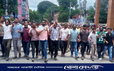 ফরিদপুরে আওয়ামী যুবলীগ ও ছাত্রলীগের উদ্যোগে বিক্ষোভ মিছিল ও সমাবেশ অনুষ্ঠিত