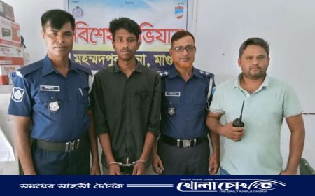 মাগুরায় এক গৃহবধূকে ভ্যান থেকে নামিয়ে গণধর্ষণ মামলায় আটক-১