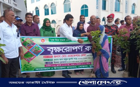 পরিবেশ রক্ষায় খোকসা উপজেলা প্রশাসনের বৃক্ষ রোপণ 