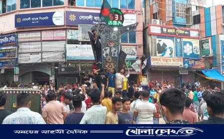 ব্রাহ্মণবাড়িয়ায় বিজয় মিছিল,থানাসহ বিভিন্ন সরকারী প্রতিষ্ঠান ও নেতাকর্মীদের বাড়িতে হামলা ভাংচুর অগ্নিসংযোগ