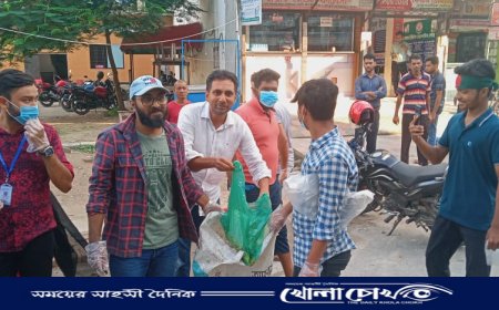 সর্বস্তরের সাধারণ শিক্ষার্থীদের উদ্যোগে ‌ফরিদপুর শহর পরিষ্কার পরিচ্ছন্ন কর্মসূচি