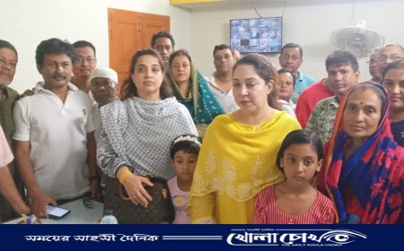 শ্রীধাম শ্রী অঙ্গন ‌পরিদর্শন করলেন চৌধুরী নায়াব ইবনে ইউসুফ 