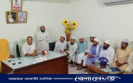 শ্রীধাম শ্রী অঙ্গন পরিদর্শন করলেন বাংলাদেশ খেলাফত ‌যুব মজলিসের নেতৃবৃন্দ 