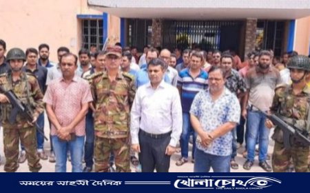 ফরিদপুরে সেনাবাহিনীর সহযোগিতায় ‌শুরু হয়েছে কোতোয়ালি থানার কার্যক্রম