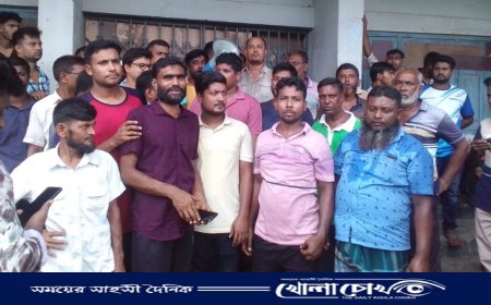 শেখ হাসিনার বিচারের দাবিতে যুবদলের বিক্ষোভ মিছিল ও সমাবেশ 