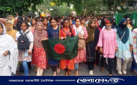 ফরিদপুরে বৈষম্য বিরোধী ছাত্র আন্দোলনের শান্তি সমাবেশ ও পদযাত্রা অনুষ্ঠিত 