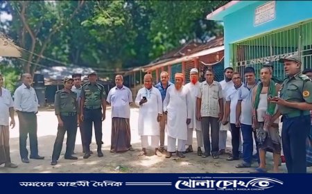 মহম্মদপুরে নহাটা কালীবাড়ী মন্দির পরিদর্শন করেন আনসার ভিডিপি সদস্যরা 