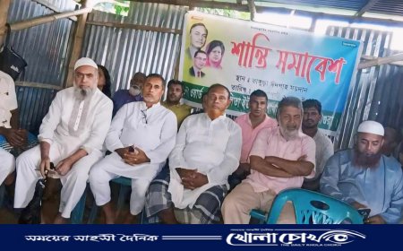 মাগুরায় বিএনপির নেতা-কর্মীদের শান্তি সমাবেশ অনুষ্ঠিত 