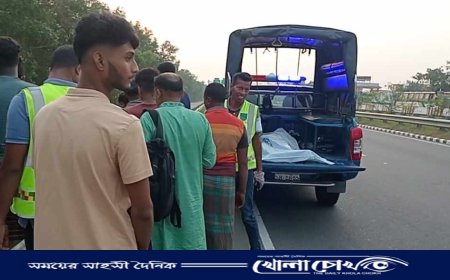 ভাঙ্গায় ত্রাণ সংগ্রহ করতে গিয়ে বাসের ধাক্কায় প্রাণ গেল মোটরসাইকেল দুই আরোহীরঃ আহত-১