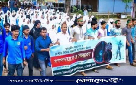 মহম্মদপুরে বৈষম্য বিরোধী ছাত্র আন্দোলনের গণপদযাত্রা ও সমাবেশ অনুষ্ঠিত 