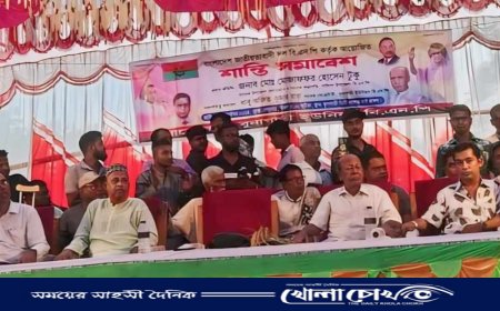 শালিখার বুনাগাতীতে বিএনপি'র শান্তি সমাবেশ অনুষ্ঠিত 