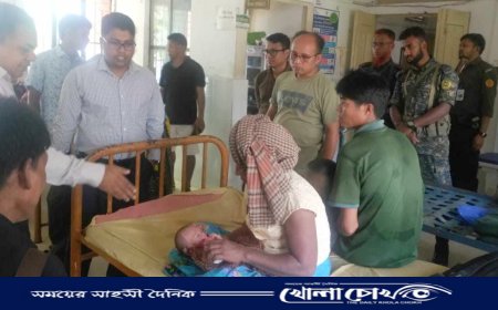 মাতৃহারা ১০ দিনের শিশু পরিবারকে সহায়তা দিল প্রশাসন