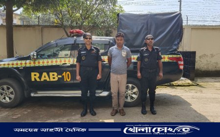 ফেনসিডিল ও গাঁজাসহ এক মাদক ব্যবসায়ীকে ‌গ্রেফতার করেছে র‍্যাব-১০, সিপিসি-৩,