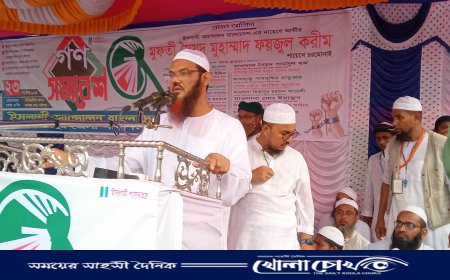 বাংলাদেশ ইসলামী আন্দোলন ফরিদপুর জেলা শাখার উদ্যোগে গনসমাবেশ অনুষ্ঠিত