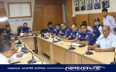 লালমনিরহাটে দুর্গাপূজা উদযাপন উপলক্ষে মতবিনিময় সভা