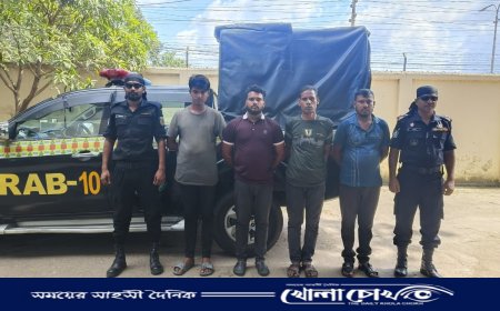 ভাঙ্গায় ২৭৭ বোতল ফেনসিডিলসহ ৪ জন মাদক  ব্যবসায়ীকে গ্রেফতার করেছে  র‍্যাব-১০, সিপিসি-৩,