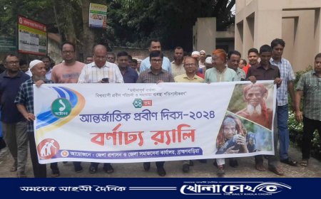 আন্তর্জাতিক প্রবীণ দিবস উপলক্ষে ব্রাহ্মণবাড়িয়ায় র‍্যালী ও আলোচনা সভা