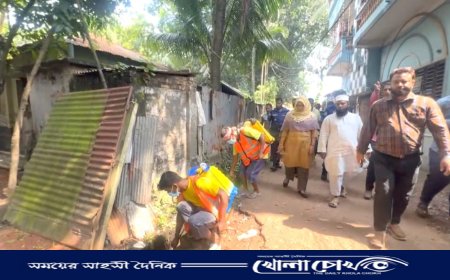 খোকসা পৌরসভার মশক নিধন কর্মসূচির উদ্বোধন
