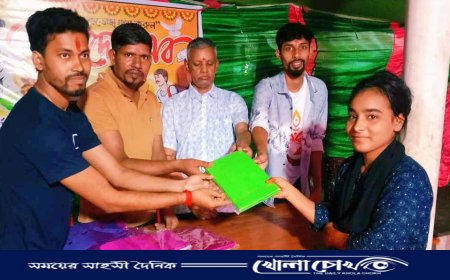 মহম্মদপুরে শারদীয় দুর্গাপূজা উপলক্ষে বস্ত্র বিতরণ