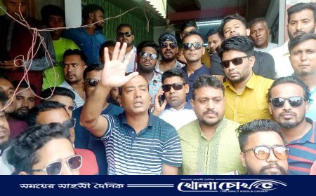 বিজয়নগরে কেন্দ্রীয় ছাত্রদলের সভাপতির লিফলেট বিতরণ 