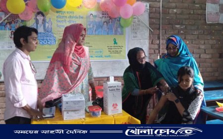 আত্রাইয়ে ক্যান্সার প্রতিরোধে এইচপিভি টিকাদান ক্যাম্পেইনের উদ্বোধন 