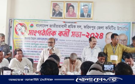 ফরিদপুরে জাতীয়তাবাদী শ্রমিক দলের কর্মীসভা অনুষ্ঠিত