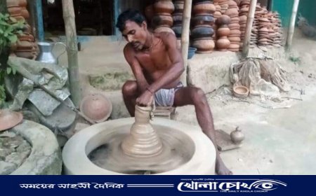 বিজয়নগরে ঐতিহ্যবাহী মৃৎশিল্প বিলুপ্তির পথে