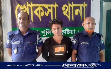 খোকসায় পুলিশের বিশেষ অভিযানে আসামি গ্রেফতার