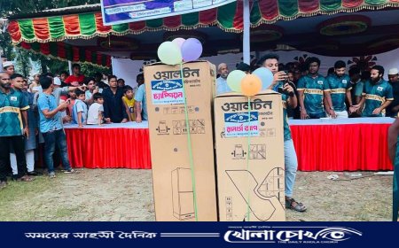 সদরপুর প্রিমিয়ার লীগ ফুটবল টুর্নামেন্ট ফাইনালে মহেশ্বরদী ক্লাব চ্যাম্পিয়ন 