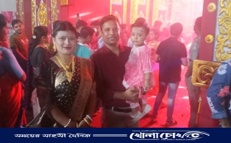 ফরিদপুরে শ্যামা পূজায় মন্দিরে মন্দিরে ভক্তদের ভিড়