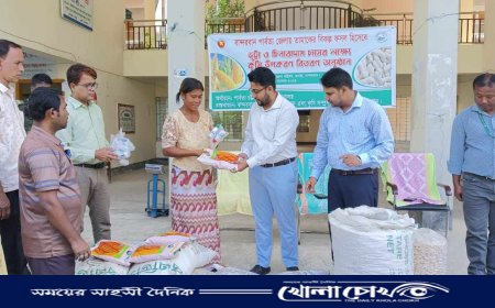 থানচিতে ভূট্টা ও চীনাবাদামের বীজ পেল ৩৫ কৃষক