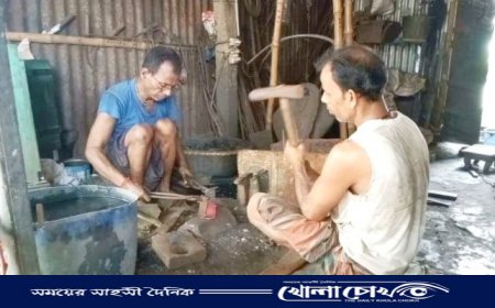 বিজয়নগরে বিলুপ্তির পথে কামার শিল্প