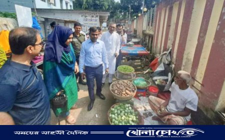 আত্রাইয়ে নবাগত ইউএনও'র বাজার মনিটরিং 