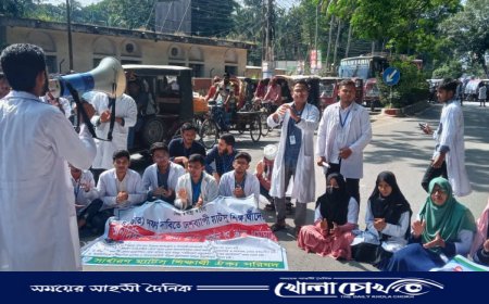 চার দফা দাবি আদায়ে ফরিদপুরে ম্যাটসের কর্মসূচি অব্যাহত 