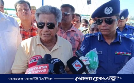 আশুগঞ্জ বন্দরের কার্গো টার্মিনাল নৌপথে বাণিজ্যের প্রসার ঘটাবে নৌপরিবহন মন্ত্রণালয়ের উপদেষ্টা ড. এম. সাখাওয়াত হোসেন