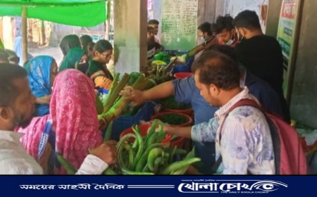 ফরিদপুরে সব ধরনের ক্রেতা সাধারণের আত্মার প্রতীক হয়ে উঠেছে জনতার বাজার