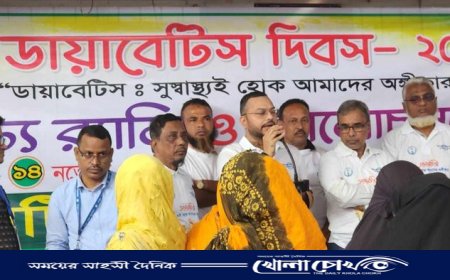 গাজীপুরে বিশ্ব ডায়াবেটিস দিবস উদযাপন 