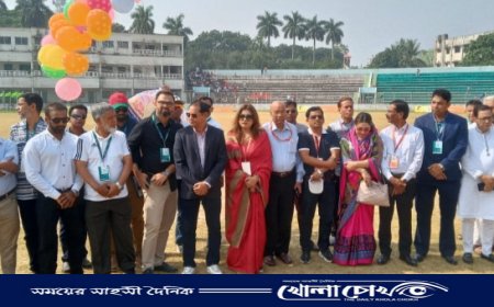 ফরিদপুরে জিয়া ক্রিকেট টুর্নামেন্টে লাল দলের জয় লাভ