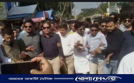 বোয়ালমারীতে কেন্দ্রীয় সেচ্ছাসেবক দল নেতার আগমনে অভিনন্দন শুভেচ্ছা বিনিময় 