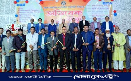 মাগুরা প্রেসক্লাবের কার্যনির্বাহী পরিষদের অভিষেক অনুষ্ঠিত 