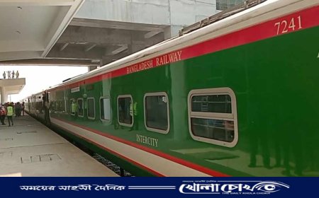 ঢাকা থেকে খুলনা পর্যন্ত পরীক্ষামূলক ট্রেন চালু, ৩ ঘন্টায় পৌছাবে খুলনা