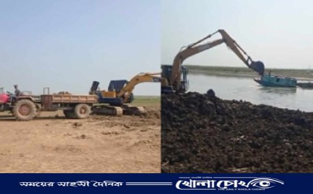 সরাইলে ৭ টি ভেকু দিয়ে চলছে ফসলি জমির মাটি কাটার উৎসব 