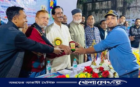 ফরিদপুরে আরাফাত রহমান কোকো স্মৃতি ক্রিকেট টুর্নামেন্টে পূর্ব খাবাসপুর বয়েজ ক্লাব চ্যাম্পিয়ন