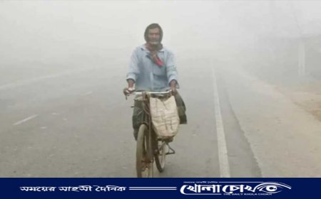 নওগাঁয় ঠান্ডা বাতাসে কাবু জনজীবন দেখা মিলেনি সূর্যের