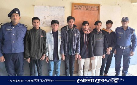 ব্রাহ্মণবাড়িয়ায় ৬ ছিনতাইকারি গ্রেপ্তার, লুন্ঠিত টাকা উদ্ধার