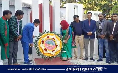 যথাযথ মর্যাদায় খোকসায় মহান বিজয় দিবস পালিত 